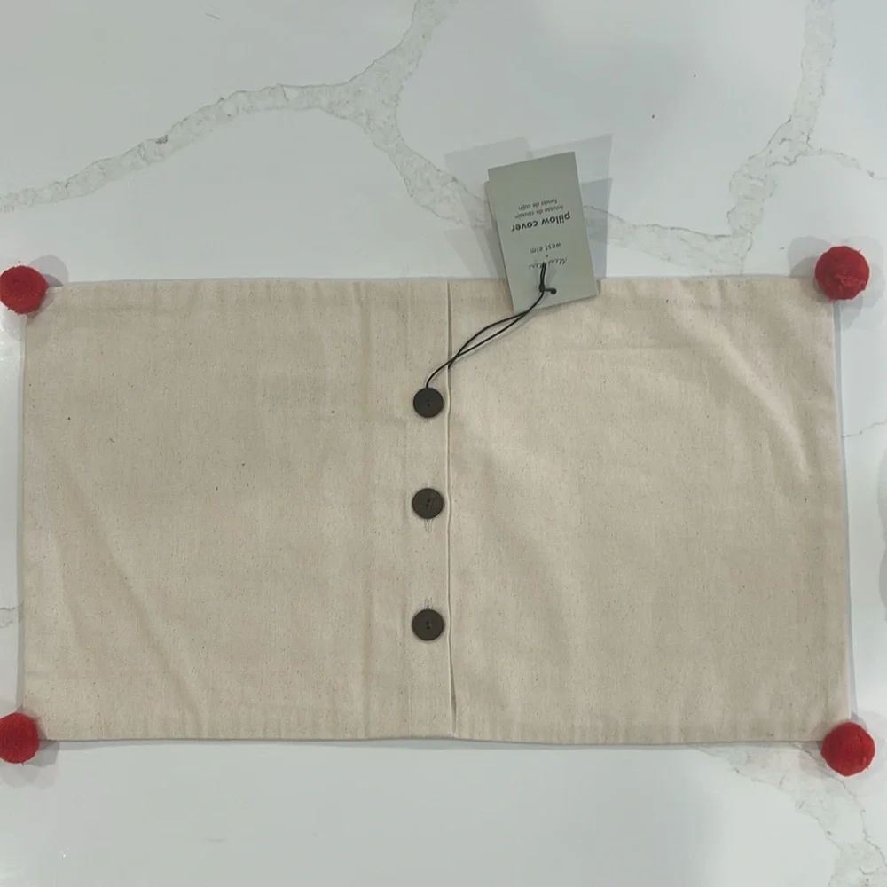 NWT West Elm + Meri Meri, modern whimsical holiday pillow cushion cover